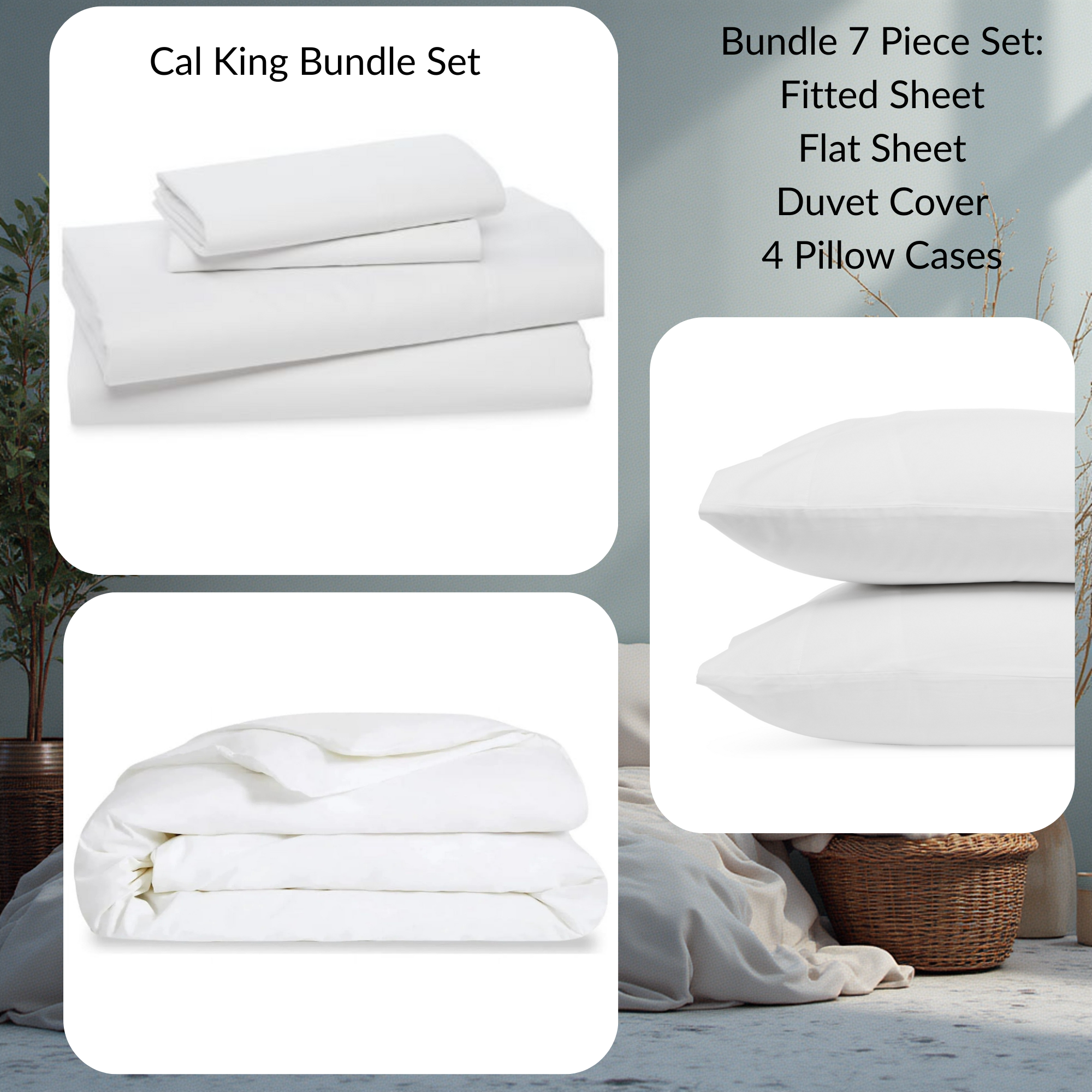 Organic Cotton Bed Sheet Bundles
