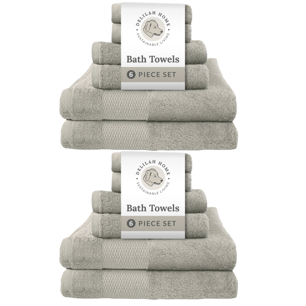 100% Organic Cotton Bath Towels Collection Delilah Home