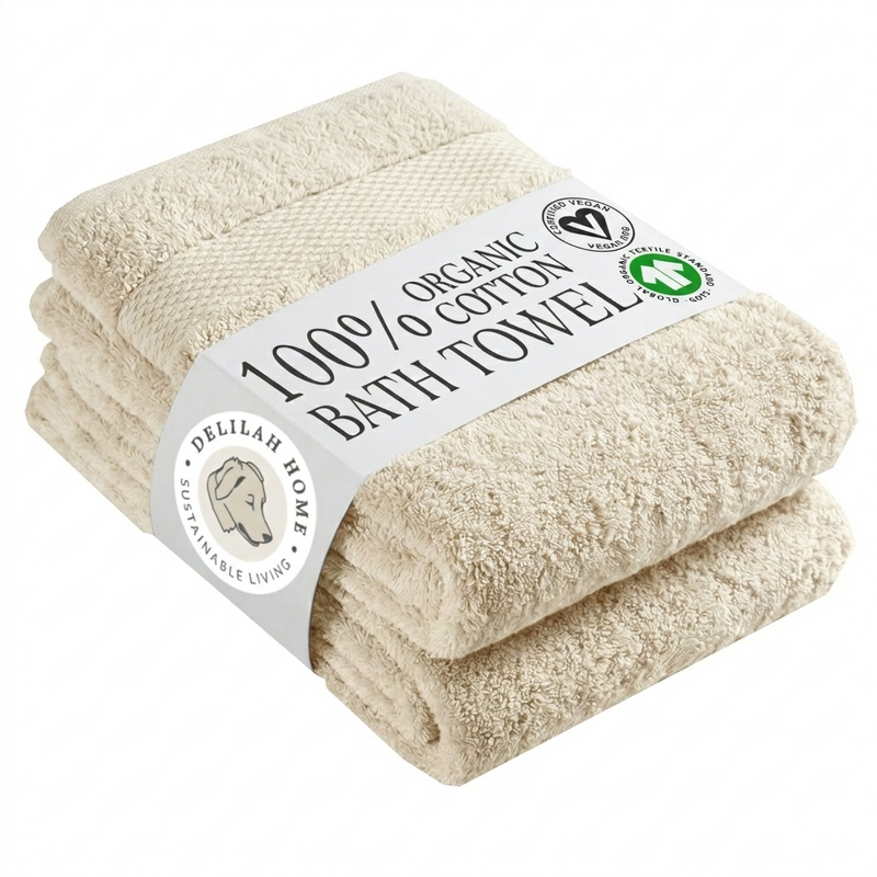 100% Organic Cotton Bath Towels Collection