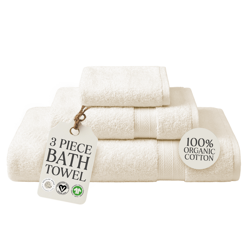 100% Organic Cotton Bath Towels Collection