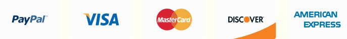 Accepted payments: PayPal, Visa, Mastercard, Discover, American Express