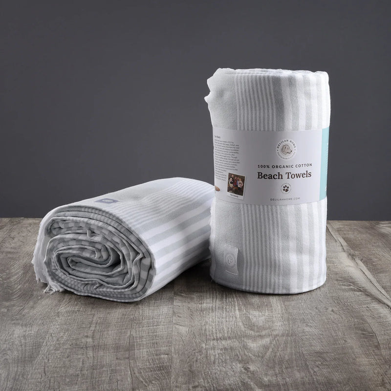 100% Organic Cotton Sunset Beach Towels Delilah Home